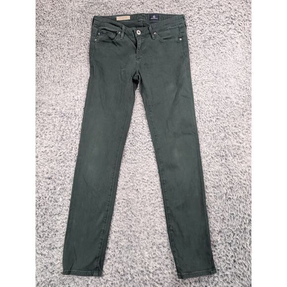 AG Adriano Goldschmied Jeans Womens 25 Green Stevie Slim Straight Ankle Stretch - Picture 3 of 10